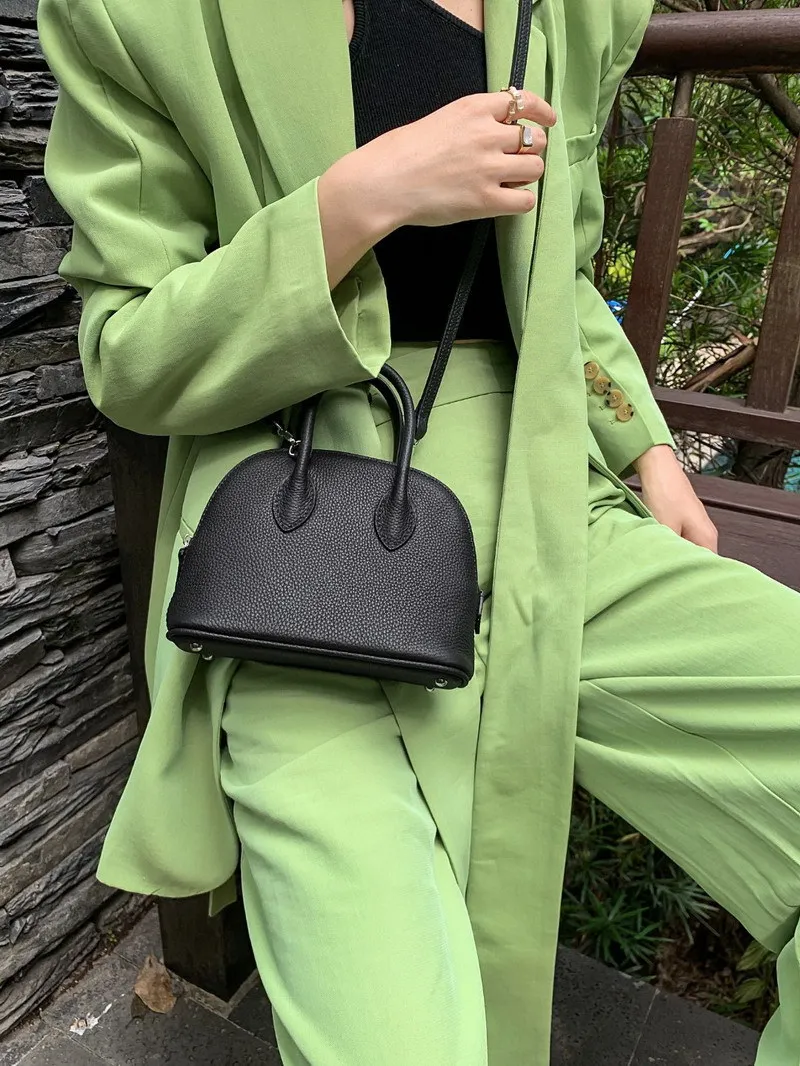 Klassische Damen Handtasche Aus Leder Als Umhängetasche Klein_voghion.com