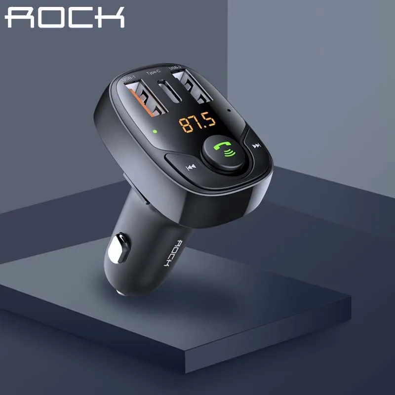 

Устройство зарядное ROCK с 3 USB-портами и поддержкой Bluetooth 5,0, 36 Вт