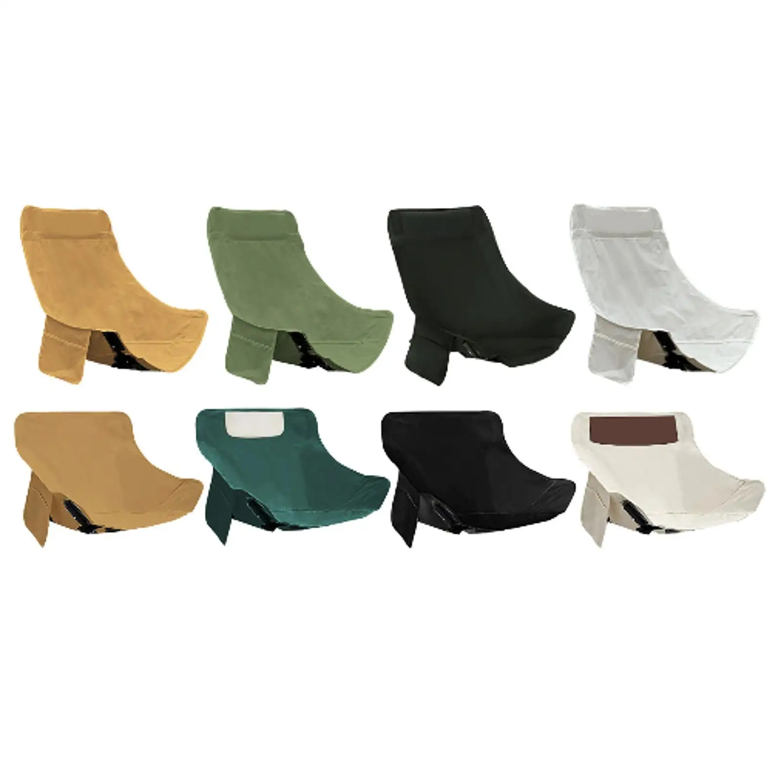 Folding Camping Chair Cover Moon Chair Seat Cover Wear Resistant with Side Pocket Oxford Cloth for Beach Home BBQ Outdoor