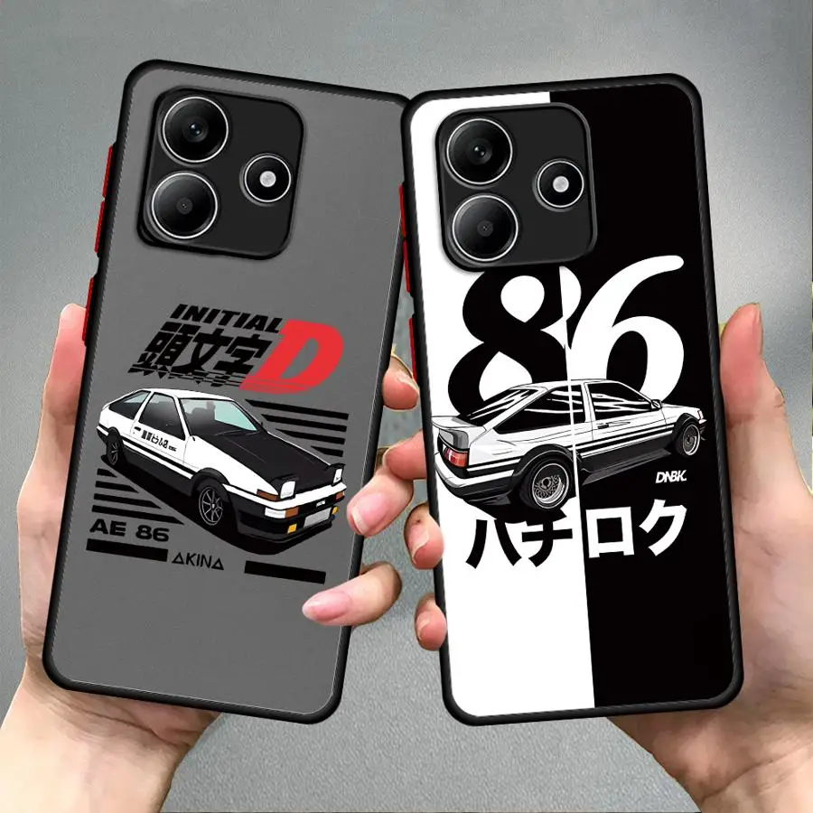 Anime-Inspired Initial D Design Back Phone Cover Case