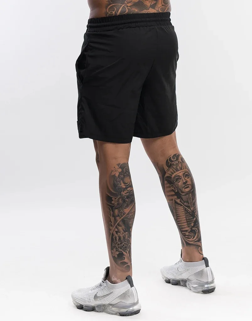Moletom de cordão masculino e feminino, cor sólida, secagem rápida, shorts de tecido frio, nylon, mesmo estilo, solto, cinco 4