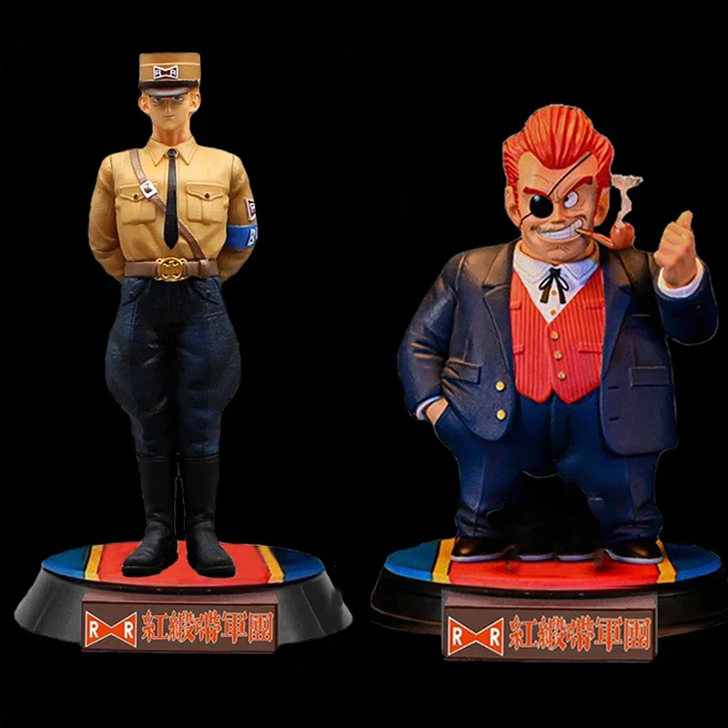 

15-21cm Anime Dragon Ball Red Ribbon Army Figures Commander Red General Blue Action Figure PVC Statue Collection Toys Model Gift