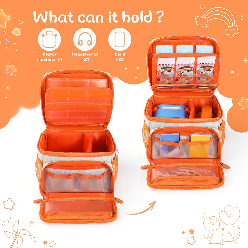 Carrying Case for Yoto Player (3rd Generation) Travel Storage Bag with Shoulder Strap Hard Case for Player Cards and Accessories