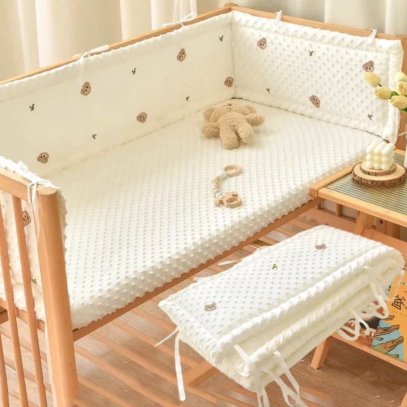 Paraurti per biancheria da letto per neonati morbidi per cartoni animati Paraurti per lettino per neonato 1 pz Paraurti per culla Anti-collisione Paracolpi per biancheria da letto per bambini - immagine 2