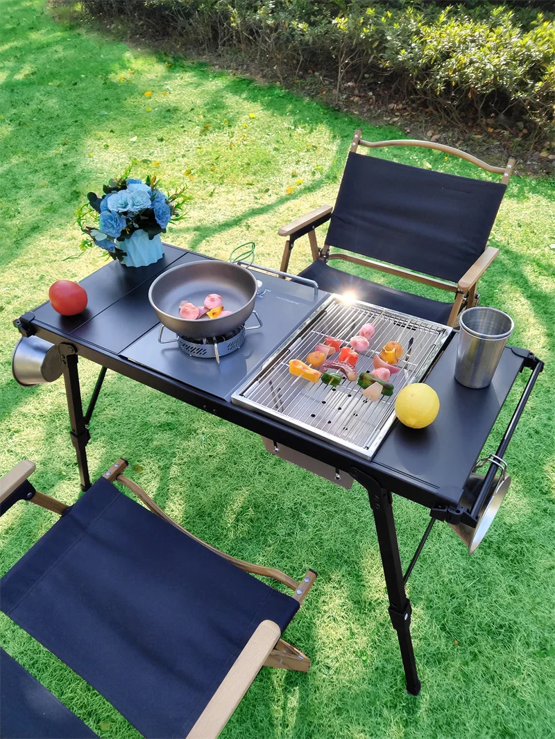 ファンクションテーブル アウトドア 簡易テーブル キャンプ BBQ 【公式