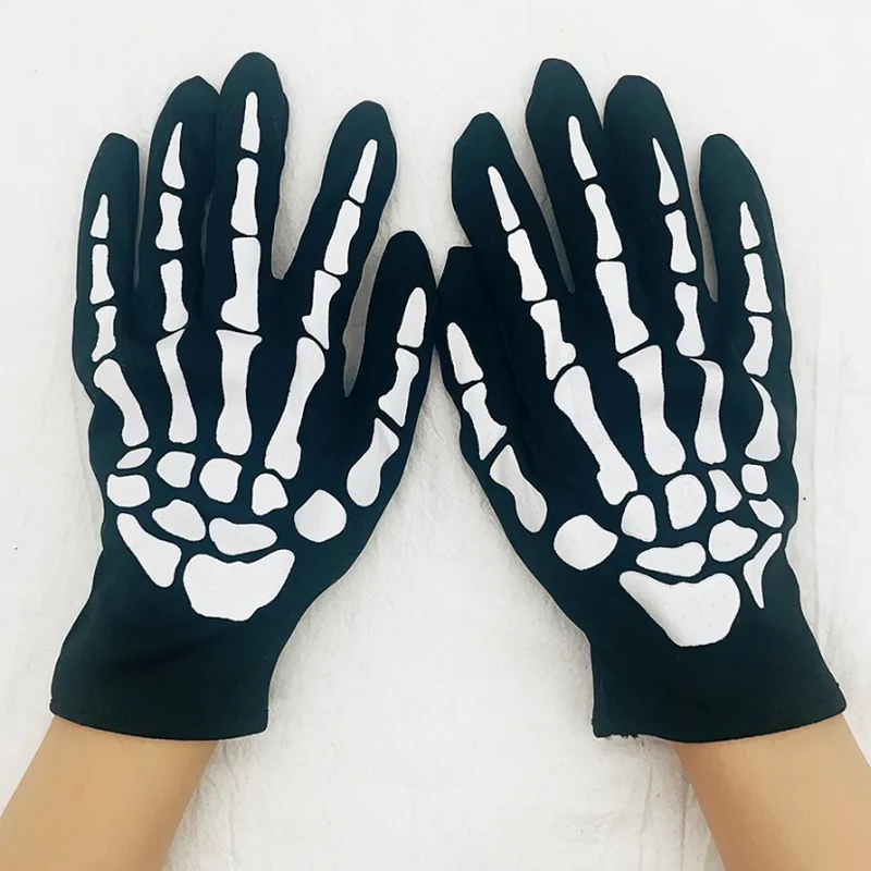 Horror Skull Claw Gloves - Mens Halloween Party Mittens