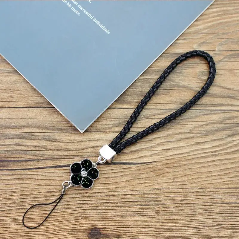 Multicolor Phone Charm Strap with Anti-Loss Lanyard and Keychain Attachment
