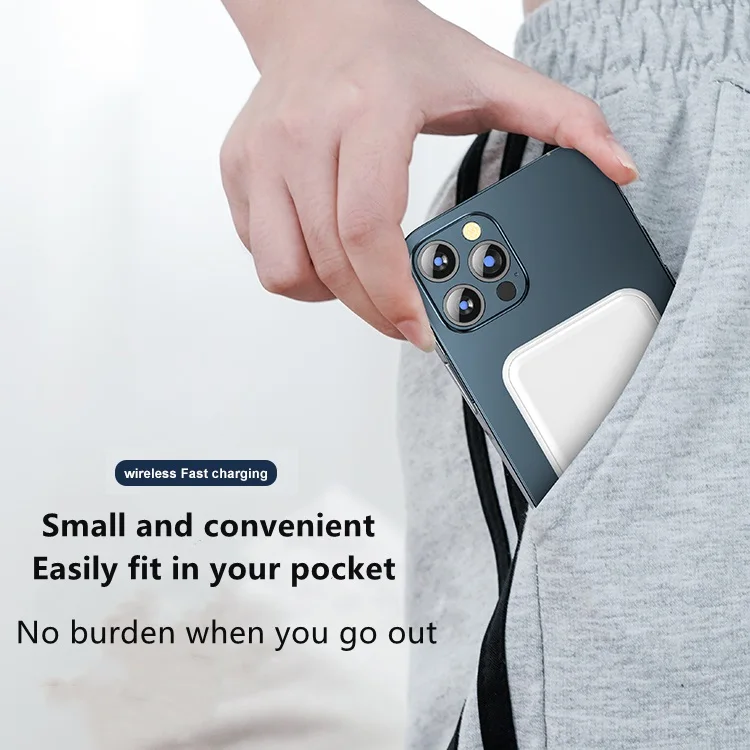 Magnético sem Fio Carregador de Bateria Externa sem Fio Power Bank 10000mah Portátil Powerbank para Iphone 13 12 Pro Max 12mini 20w 8 externa sem fio power bank 10000mah portátil