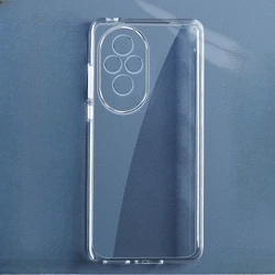 Premium Transparent Soft TPU Clear Phone Case - Protective Silicone Back Cover for Honor 200 Pro (Clear)