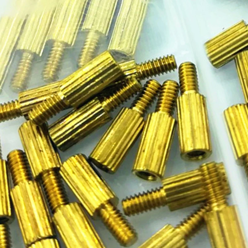 Description Picture 2 of item160Pcs / Set M2 Nut Spacing Screw Brass Threaded Pillar PCB Motherboard Standoff Spacer Kit