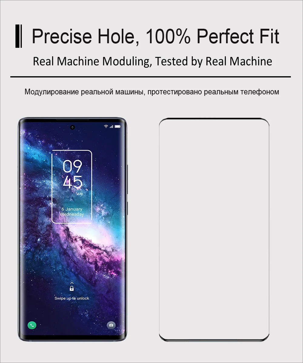 Vetro temperato a copertura totale per TCL 20 Pro 5G proteggi schermo 3D pellicola protettiva per TCL 20R 5G/TCL 20/TCL 20S/TCL 20L/TCL 20L + - immagine 3