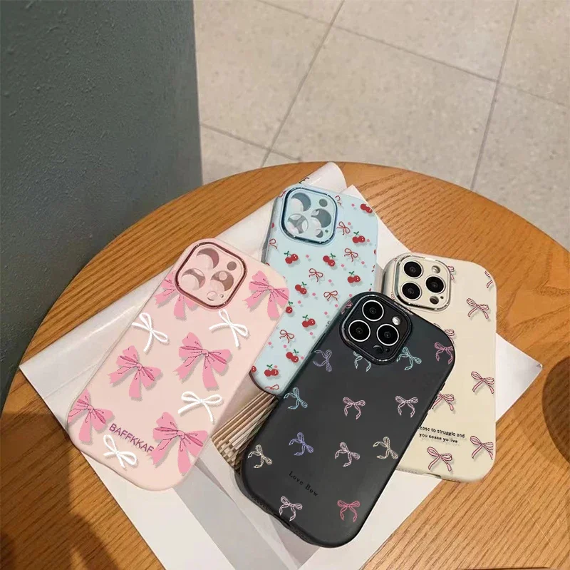 Cute Bow Lichee Phone Case Cover