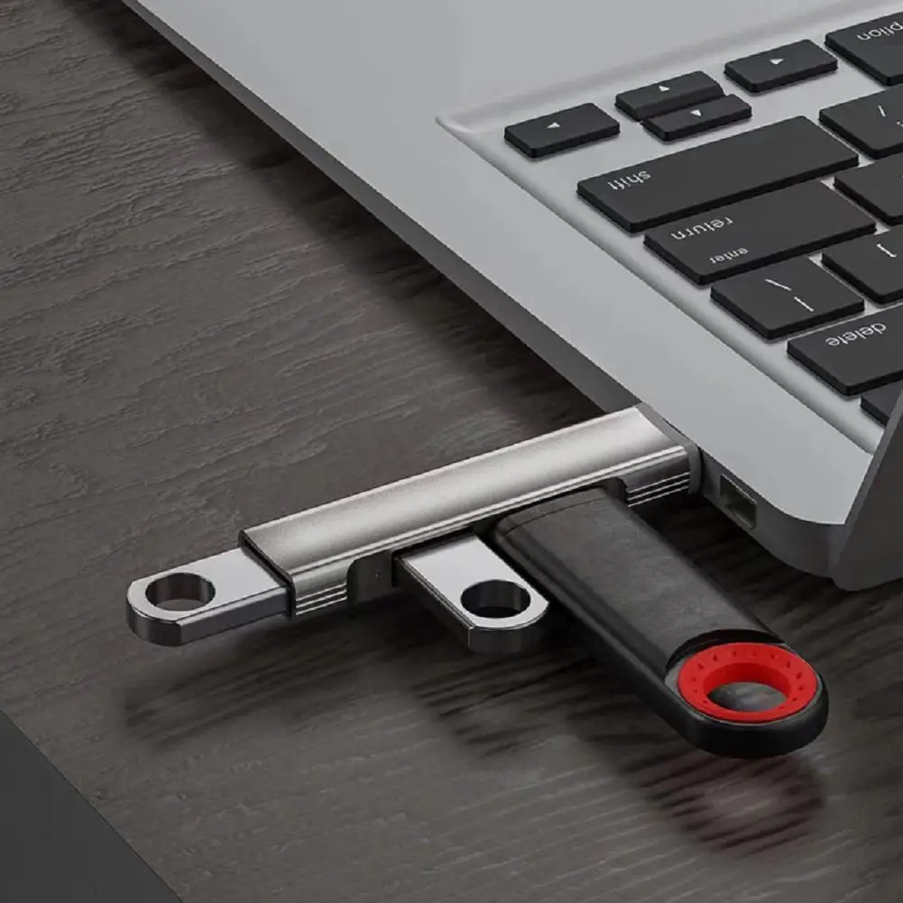 Mini Hub de aluminio con 3 puertos USB 3,0, extensión de concentrador USB 2,0, estación de adaptador USB ultrafino, concentrador de datos portátil,