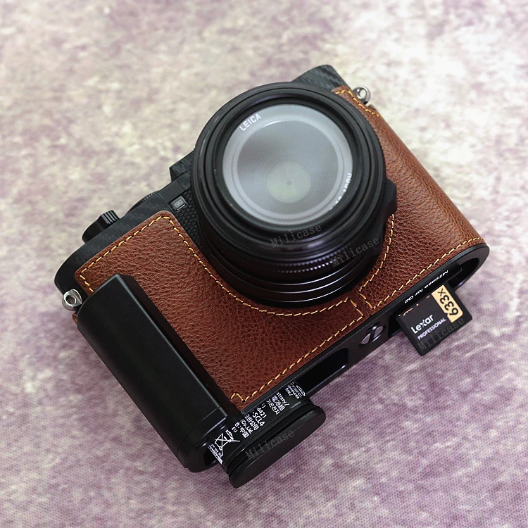 LEICA C2 CAMERAケース付き Milicase Handmade Genuine Leather Camera case Half Bag For Leica
