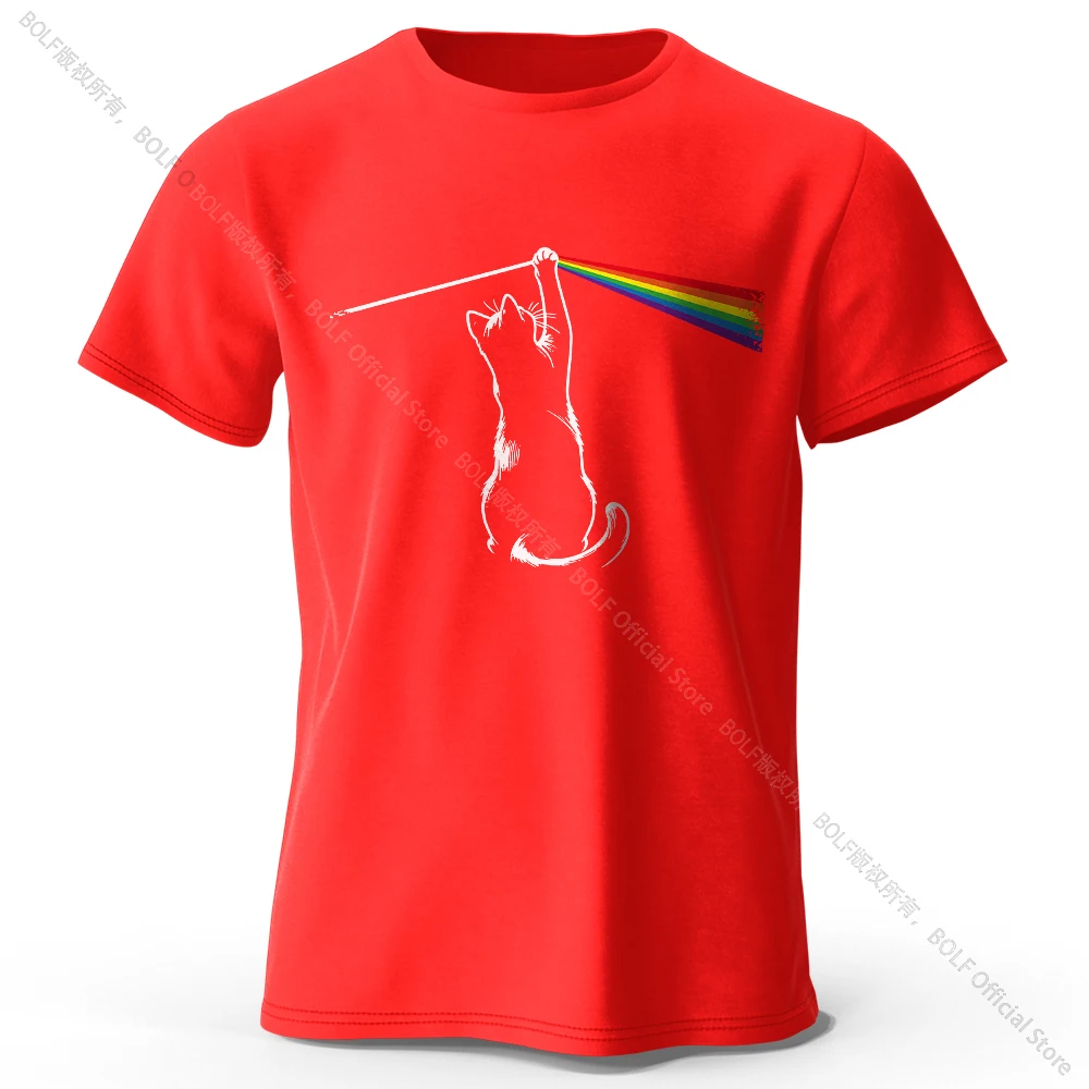 Artistic Cat Portrait Cotton T-Shirt – Soft, Unisex Creative Tee