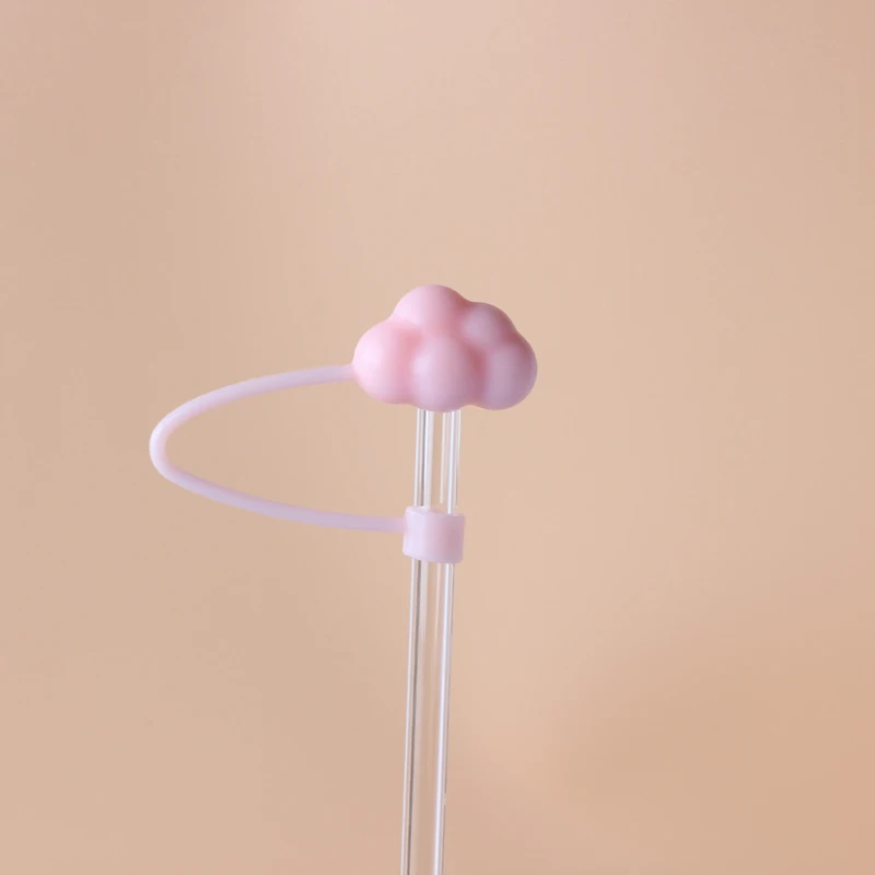 Copertura Per Cannuccia In Silicone Rosso A Forma Di Frutta, Per Bicchieri Stanley E Tazze Termiche, Tappo Antipolvere Per Cannucce Da 10 Mm - 5