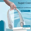 1PC Fan Long Endurance New Mini Neck Portable No Bladeless Hanging Neck Rechargeable Air Cooler 3 Speed Mini Summer Sport Fan 5