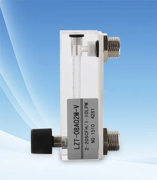 

LZT-08A02M-V Panel type valve flowmeter 1-10L/min (gas) 1-10LPM