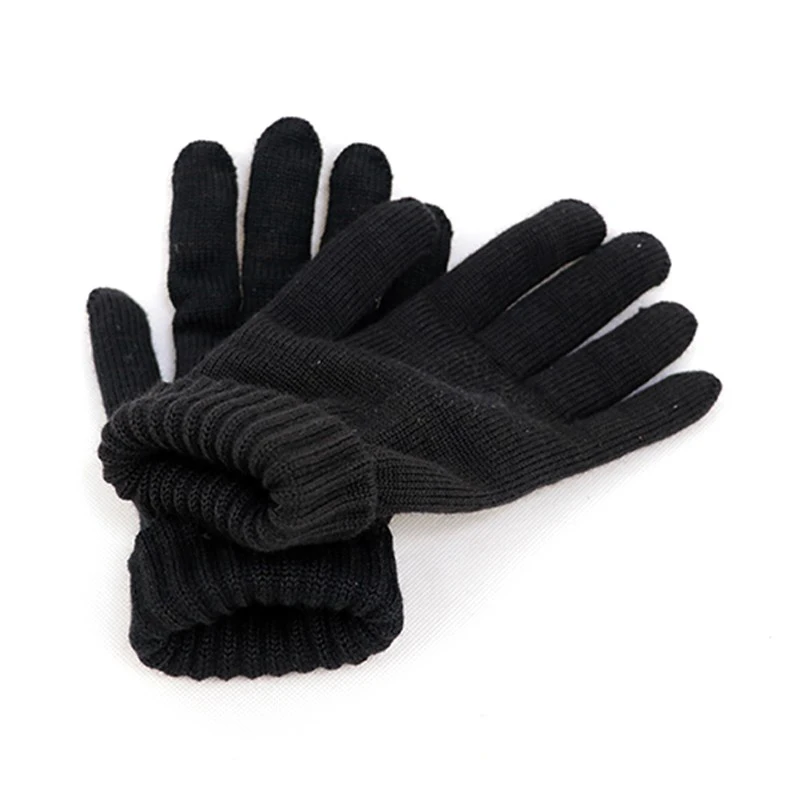 VKBO Black Double Layer Gloves Russian Original Tactical Air Soft Gloves Wool Blended Cold resistant Wool Green Man Stand