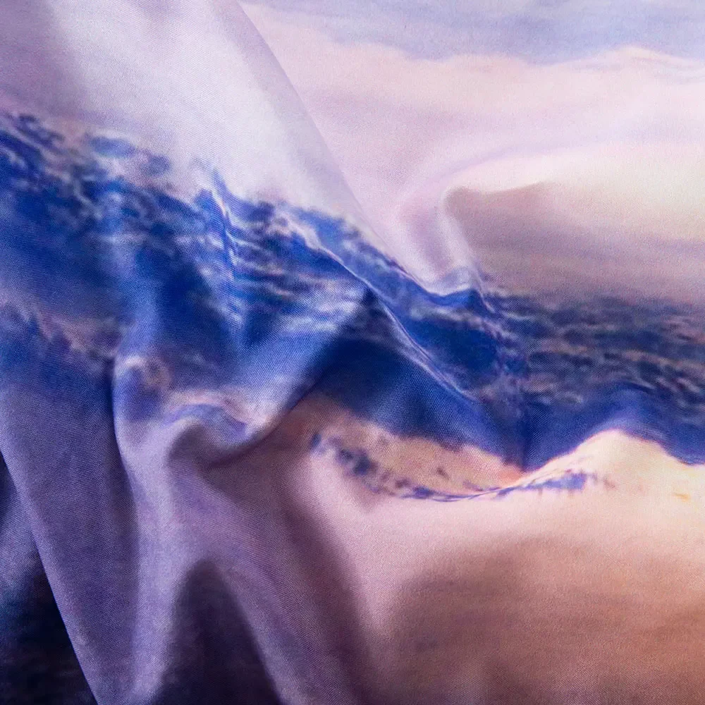 Wolf Bedding Sets,3D Galaxy Wolf Blue Moonlight Queen/Full/Twin/King Size 3 Pieces Duvet Cover,Teens Quilt Cover Comforter Cover