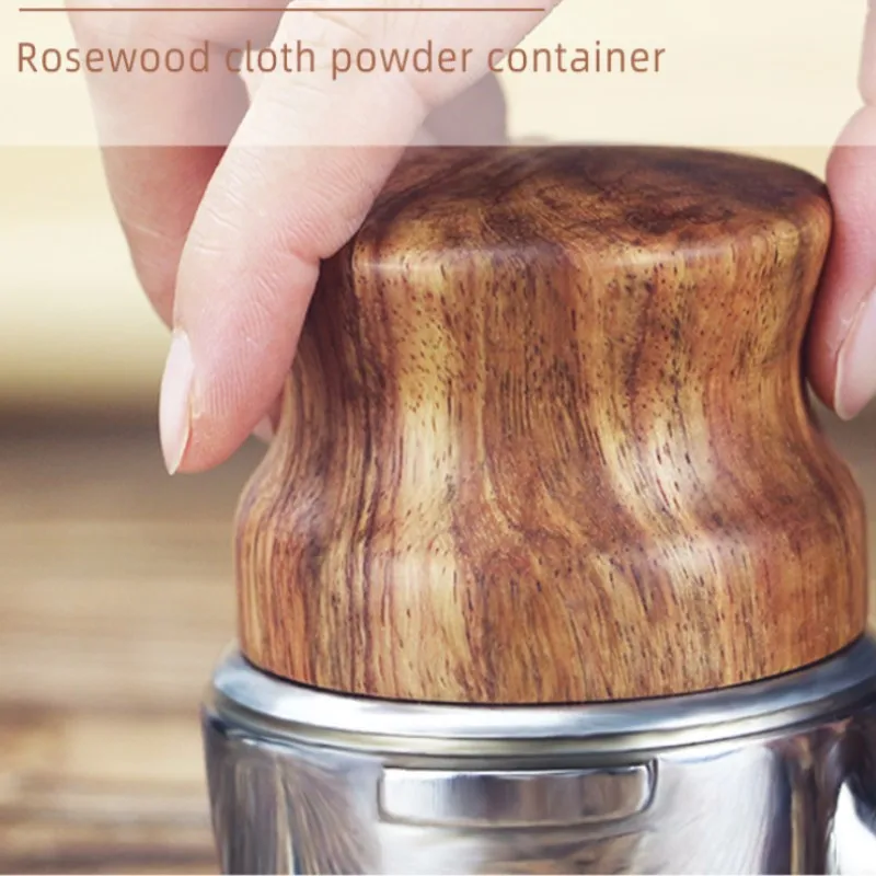 

Coffee Filling Press AccessoriesEspresso Coffee Tamper 51/53/58 MM Rosewood Wood Coffee Distributor Coffee Cloth Powder Hammer
