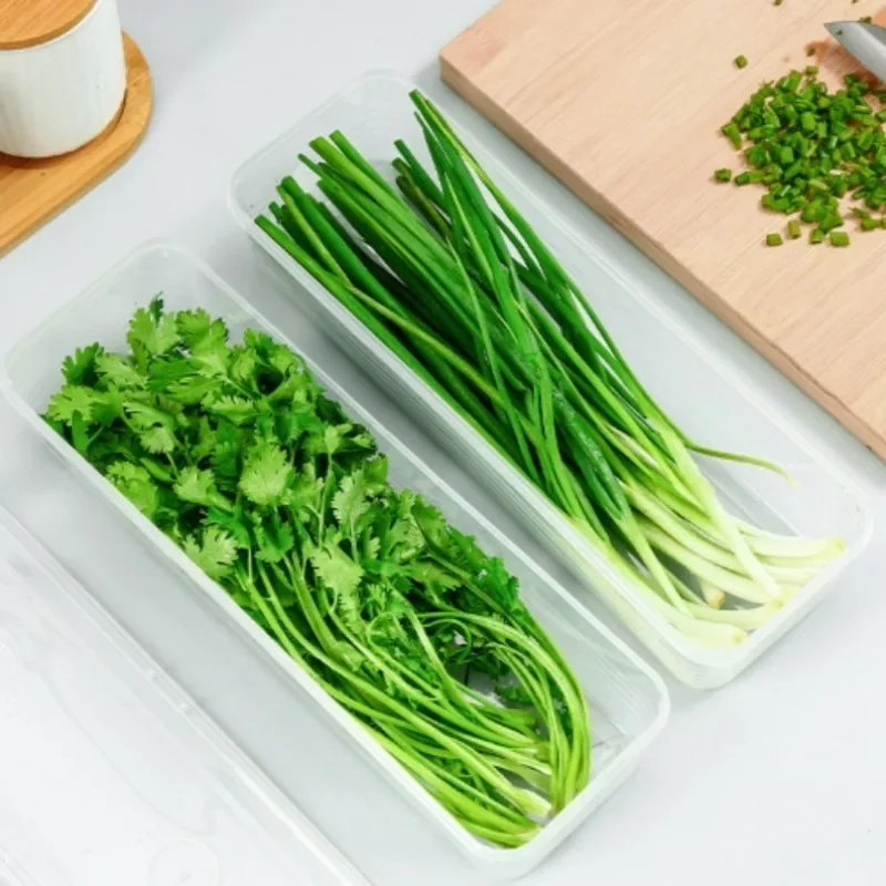 5/1Pcs Noodle Storage Box Long Noodle Preservation Box Plastic Large Capacity Spaghetti Rectangle Food Fresh-keeping Sealed Box 2