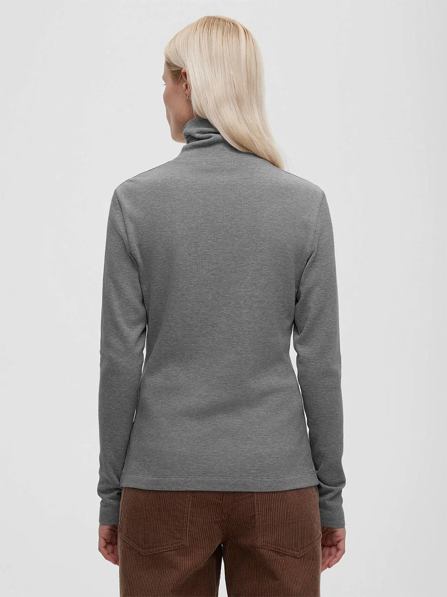 Bornladies Women's Comfortable Autumn Winter Velvet Turtleneck Long Sleeve T-Shirts Warm Inner Wear Solid Color Top