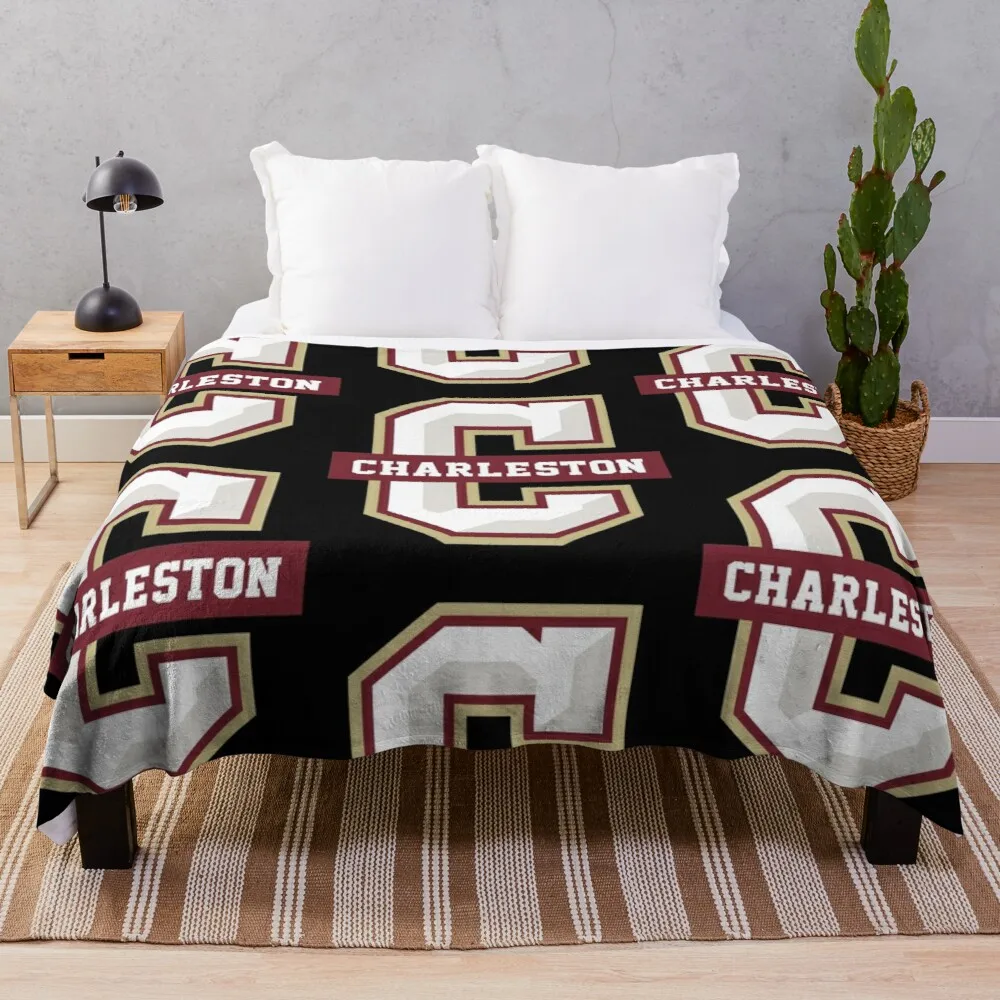 

College of Charleston Cougars Throw Blanket Loose Blanket Sofa Quilt