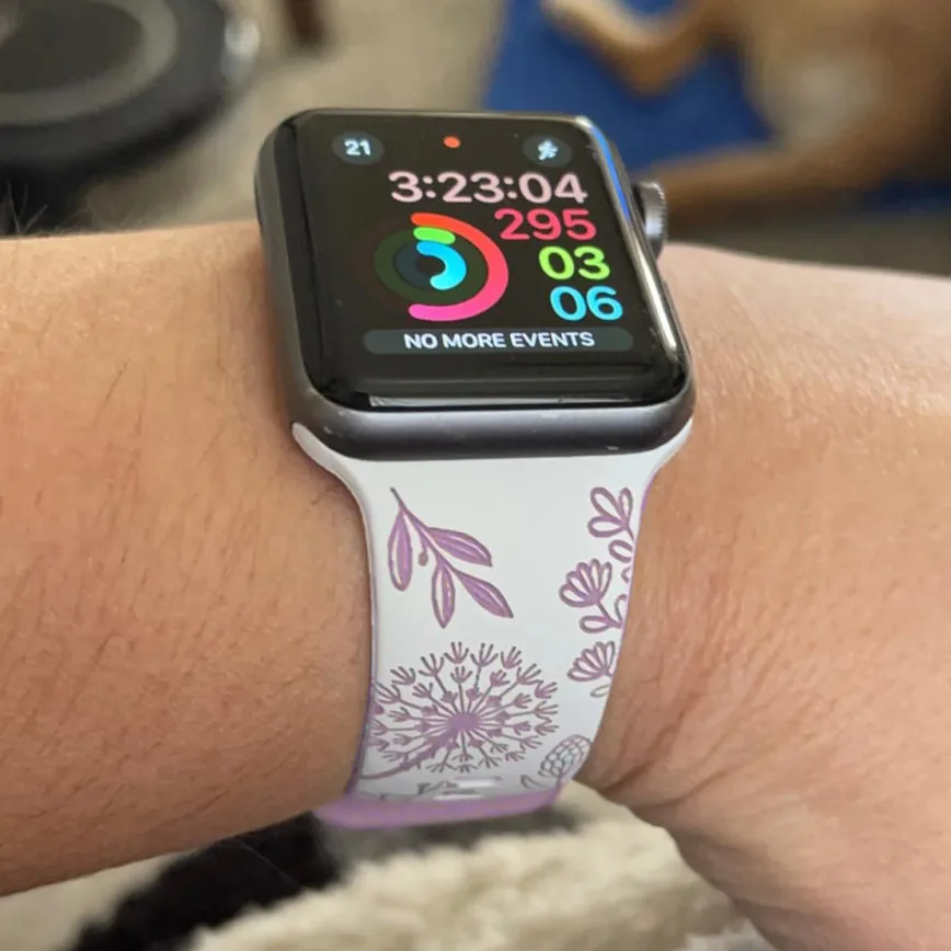 Engraved Silicone Band with Strap