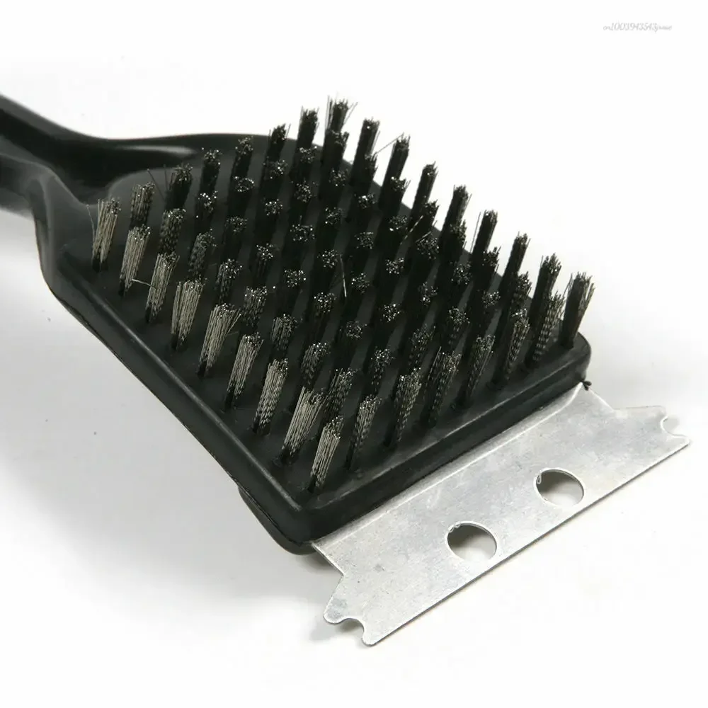 BBQ Cleaning Brush Barbecue Oven Grill Steel Scraper Brushes Household Kitchen Tools
