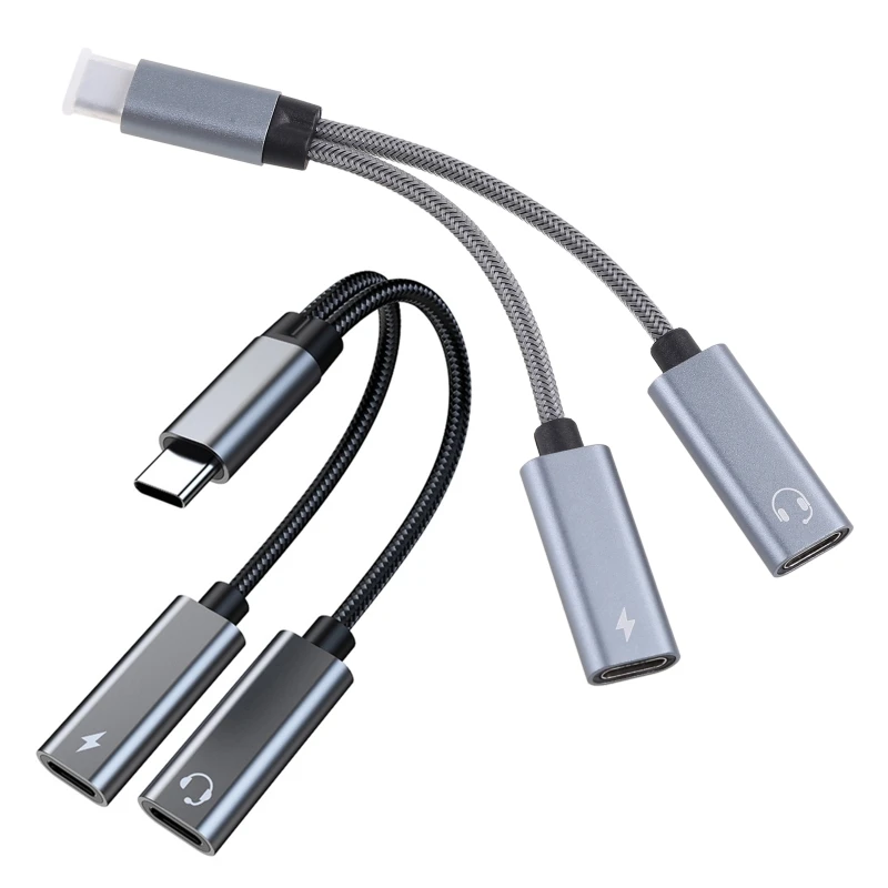60W PD    ִ 2 in 1 Type-C USB C- USB C ̾ 