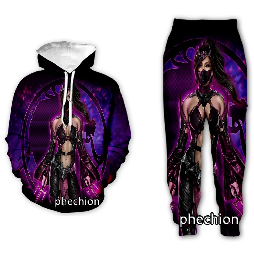 

phechion New Men/Women Mortal Kombat 3D Printed Clothing Long Sleeve Fashion Sweatshirt Hoodies Men Sport Long Pants P41
