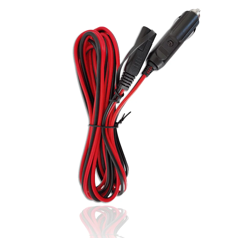 200cm Sae Plug to Cigarette Lighter Male Extension Cord 12V Car Power Cord Outdoor Portable Solar Generator Extension 18awg,extension cable,cigarette lighter adapter cable
