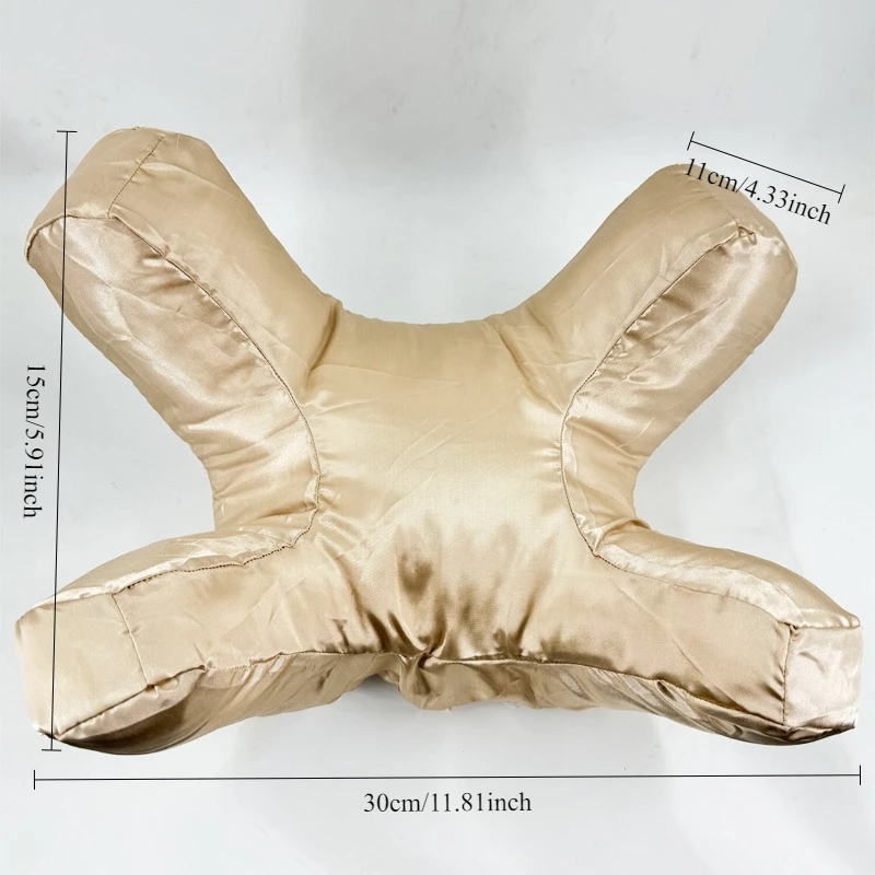 Satin Memory Foam Beauty Pillow for Face - Anti-Wrinkle Sleep & Travel Soft Hypoallergenic Bed Pillow for Office Nap No Makeup