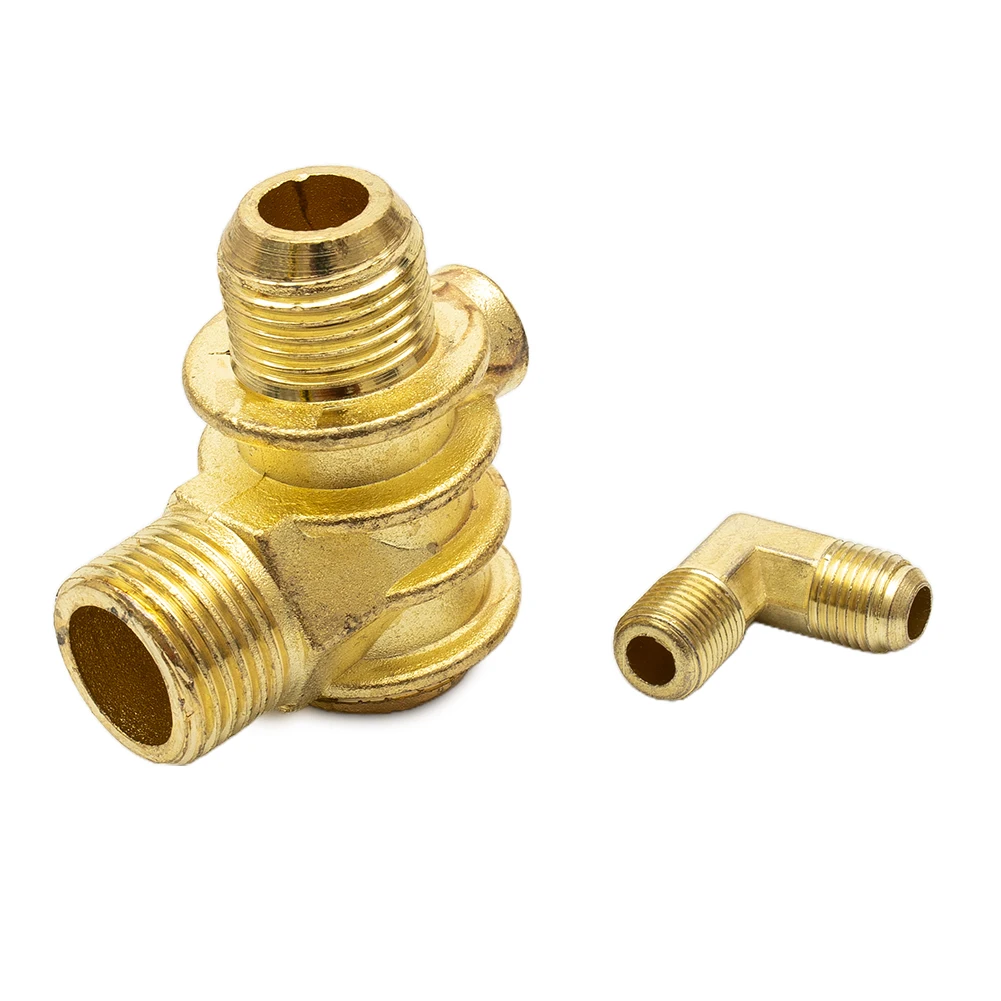 

Air Compressor Three-way Check Valve Connecting Pipe Check Valve Workshop Replacement Air Compressor Accessories
