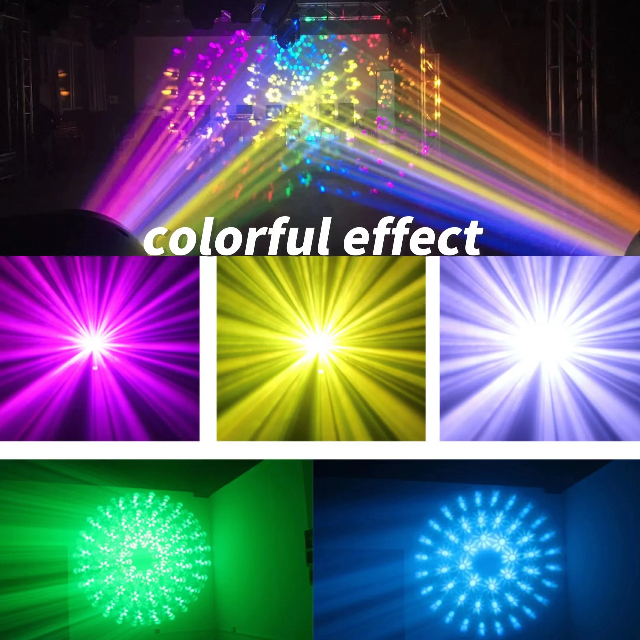 빔 380w DMX512 무빙 헤드 라이트 DJ 디스코 웨딩 이벤트 컬러 스테이지 빔 380w 무빙 헤드 빔 라이트