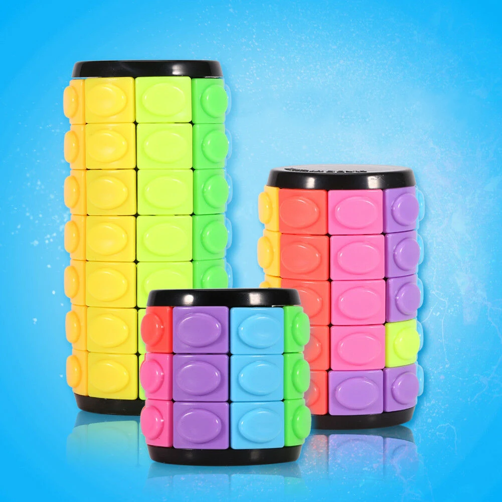 

Cylindrical Magic Tower Corn Cube Rotating Cube Puzzle Ideas Intelligence Pressure Reduction Toy Friend Children Gift