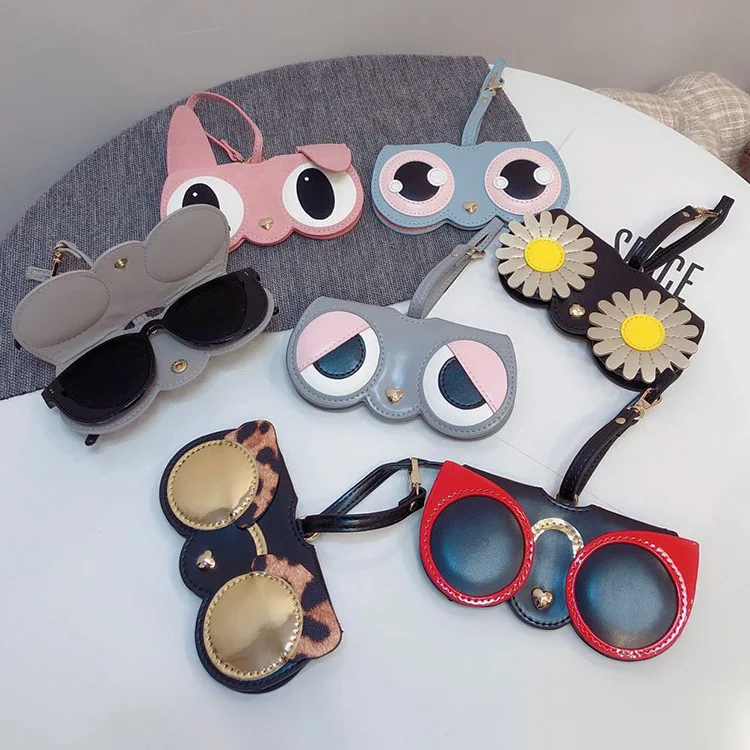Charming Cartoon Cute Glasses Case - Portable Protective Sleeve for Sunglasses and Myopia Glasses