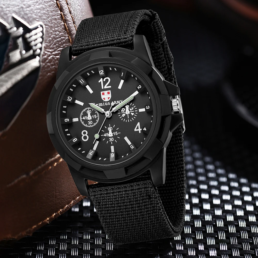 مجموعة قطعة واحدة سوداء بسيطة مع رأس ساعة كوارتز د...