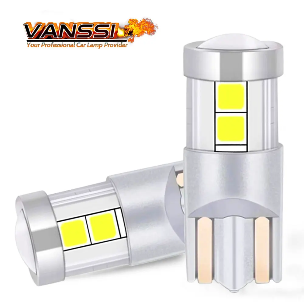 

VANSSI 2pcs 1:1 Same Size as Halogen 194 T10 W5W LED Bulb For Car Dome Map/Reading/Trunk/Lisence Plate/Parking Light,DC12-24V