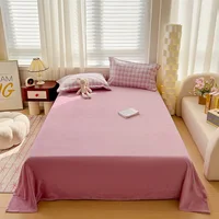 Velvet Flat Sheet for Winter Warm Fleece Sheets Bedding Top Sheet King/California King Bedsheet Fleece Blanket 1