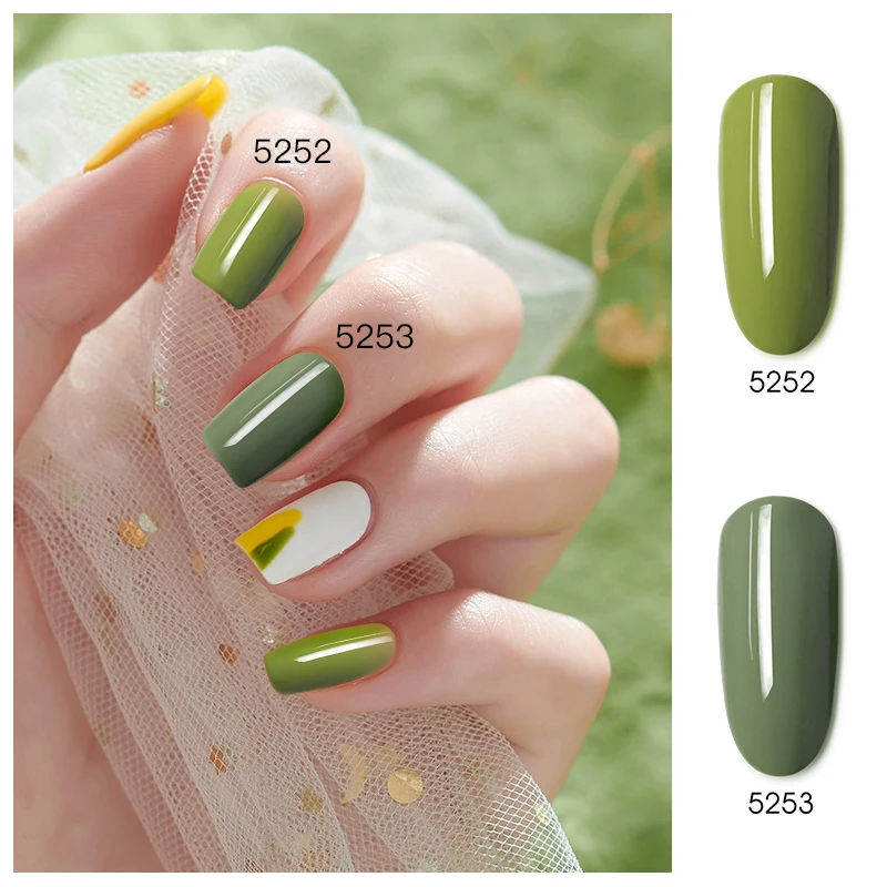 IDO 216 색상 젤, UV 및 LED 장식 네일 아트 바니시, 빠른 건조 광택제, 손톱 미용 매니큐어, 15 ml 흡수