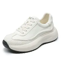 Women’s Lightweight Platform Sneakers Genuine Leather Casual Shoes