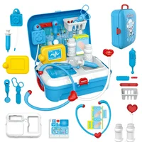 17pcs Kids Pretend Doctor Set Portable Backpack Medical Kit Doctor Toys Classic Role Play Game Toys for Children Gifts 1