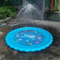 2024 NEW Inflatable Spray Water Cushion Summer Kids Play Water Mat Lawn Games Pad Sprinkler Play Toys Outdoor Tub Swimming Pool 2