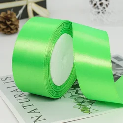 Vibrant Multicolor Satin Ribbon Collection - 22 Meters, 6mm - 40cm Widths - Ribbon 40mm (Fruit green)