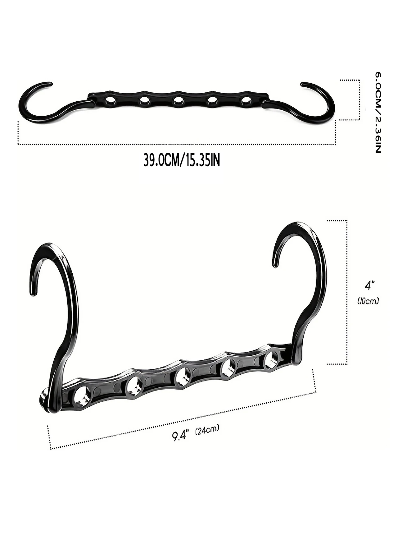 Clothes Hanger Space Saving Multifunction Plastic Rotary Organizer 5 Hole