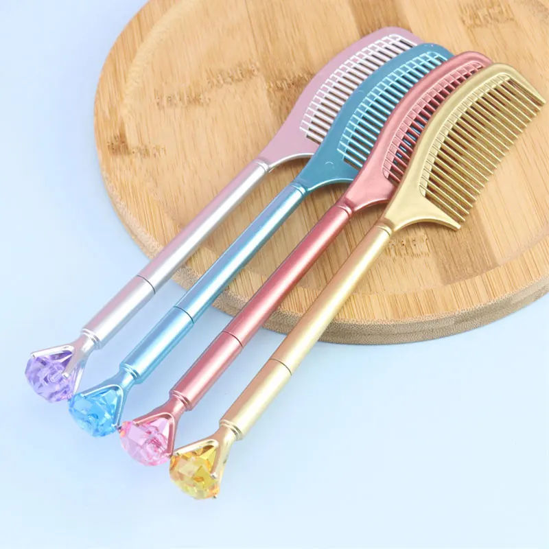 

Гребень для волос с черными чернилами и кристаллами, 8 шт.