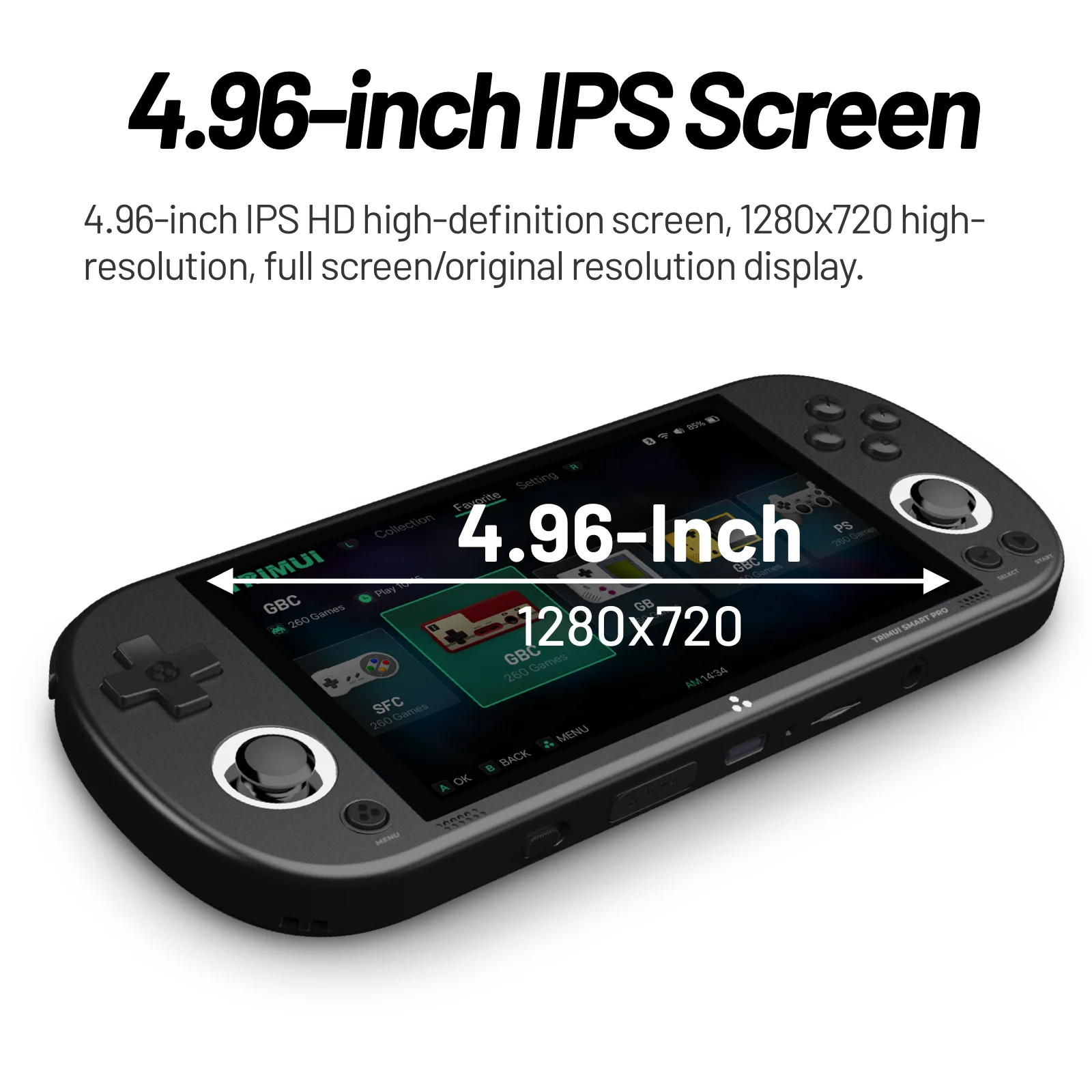 Trimui Smart Pro Handheld-Spiele konsole n64 tragbare Open-Source 