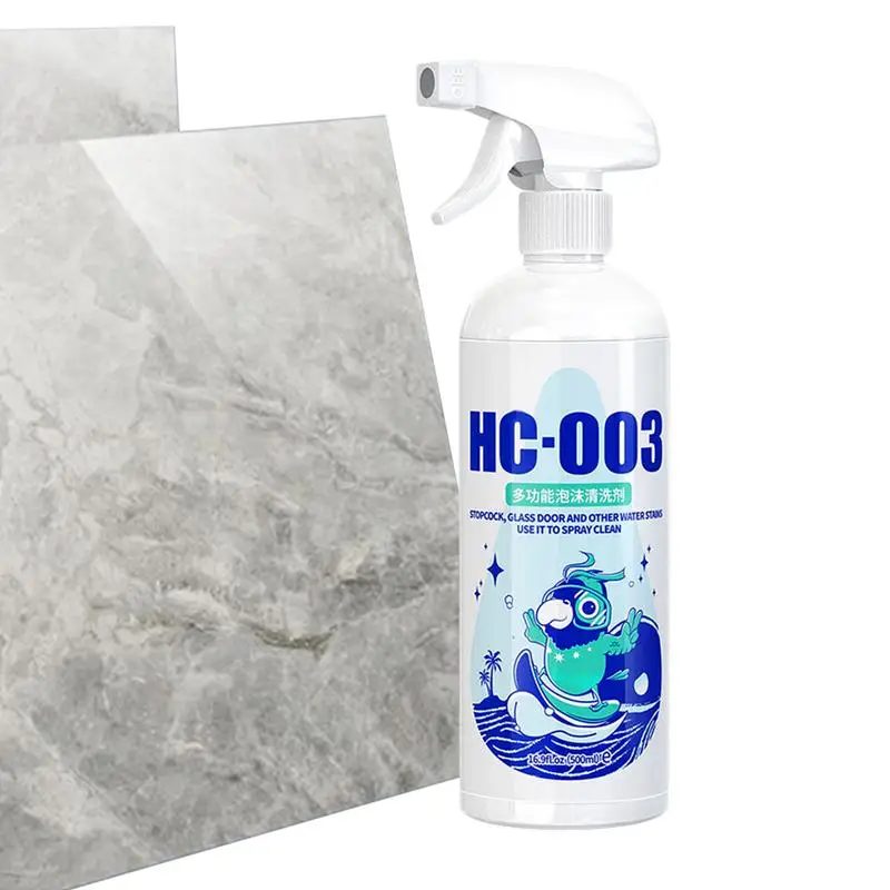 Bathroom Descaler Spray Multi-functional Cleaning Spray 500ml Limescale Cleaner Descaling Cleaning Agent For Bath Shower Glass